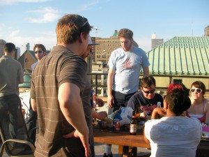 BBQ on Saric's roof